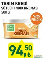 TARIM KREDİ SÜTLÜ FINDIK KREMASI 500 G TARIM KREDİ SÜTLÜ FINDIK KREMASI 500 G